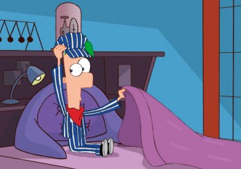 Ferb i lokförarpyjamas