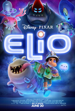 Amerikansk filmposter för Pixars Elio