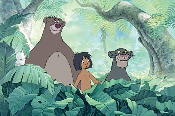 Baloo, Mowgli och Bagheera