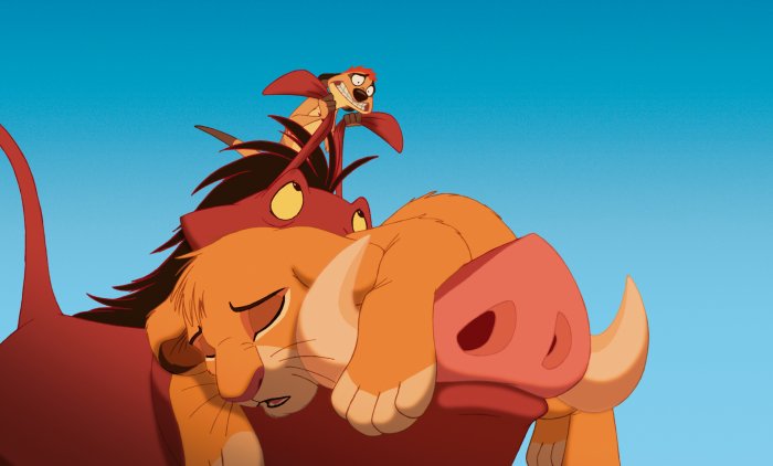 Timon och Pumbaa räddar Simba